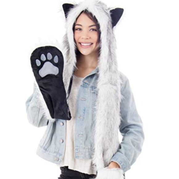 Multi-Functional Animal Hat, Scarf, & Mitten Combo - Picture 3 of 9